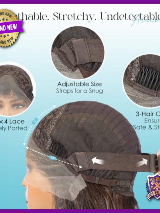 26 Inch Heat Resistant Synthetic Lace Front Wig with Adjustable Cap